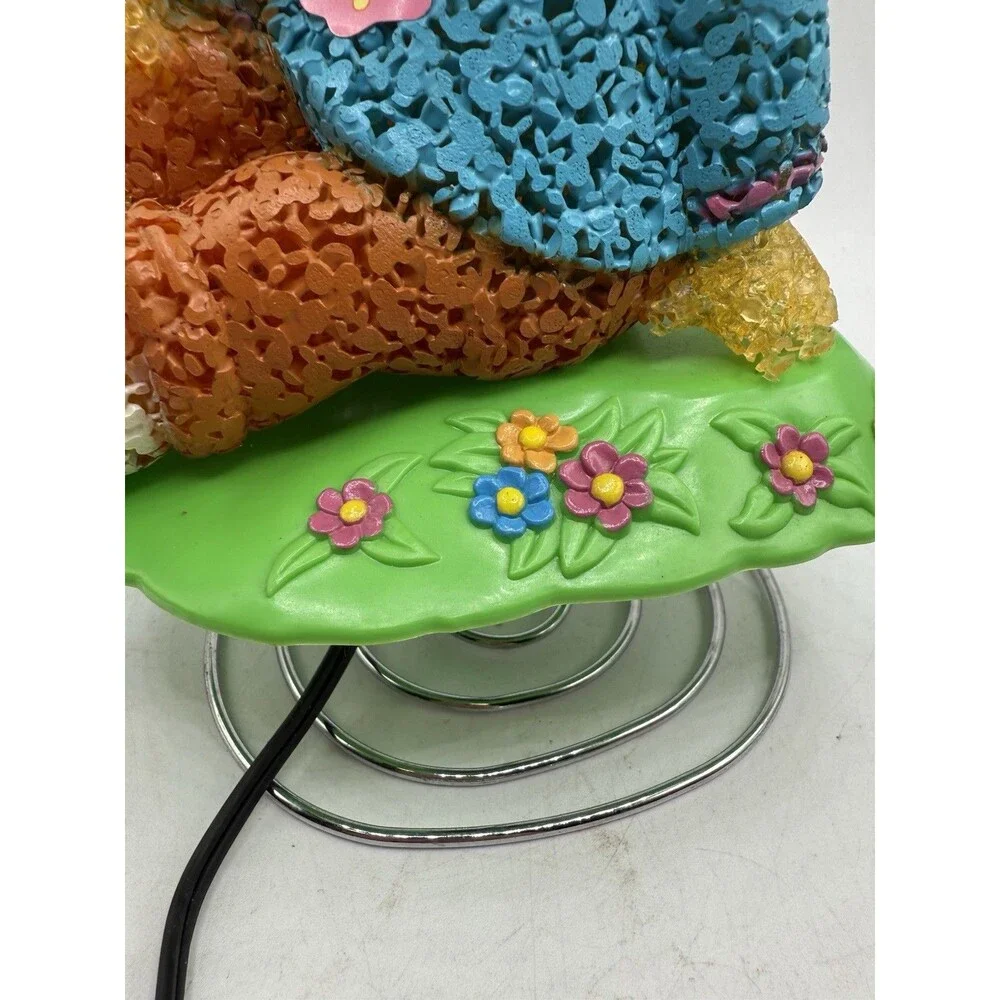 Vintage 2007 Nickelodeon Dora The Explorer Melted Plastic Popcorn Table Lamp